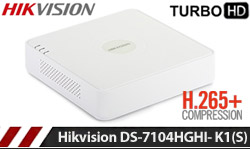 HikVision DS-7104HGHI-K1(S) DVR Καταγραφικό 4 καμερών Up to 1080p Lite, H.265, Audio over Coaxial