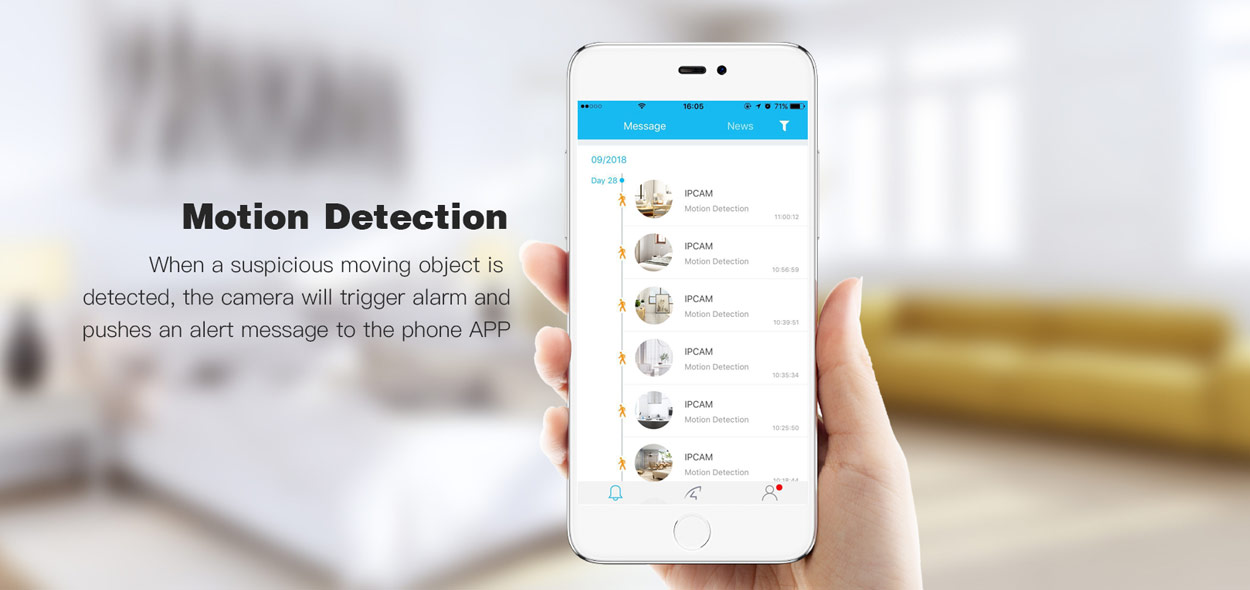 Vstarcam C29S IP Camera Motion Detection