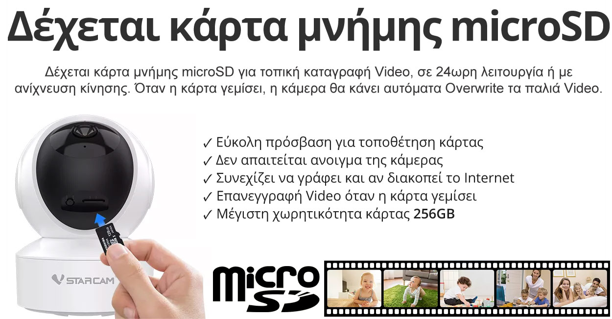 Vstarcam CS49Q IP Camera microSD Card
