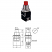 PBS-13CR Button Push OFF 2P στρογγυλό Φ12mm 4A/250V Κόκκινο LZ