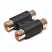 AA-056 Adaptor Μούφα RCA (2 RCA θηλυκά σε 2 RCA θηλυκά) πλαστική (G048N) LZ