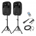 VONYX VPS102A Set 2 ηχείων με Αυτοενισχ. και Παθητ. 10" USB/ SD/ MP3/ Bluetooth, βάσεις και μικρόφωνο (σετ) 178.128