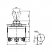 KN3C-223Α-A3 Διακόπτης TOGGLE (ON)-OFF-(ON) Διπολικός 6P 10A/250V με ΕΠΑΝΑΦΟΡΑ LZ