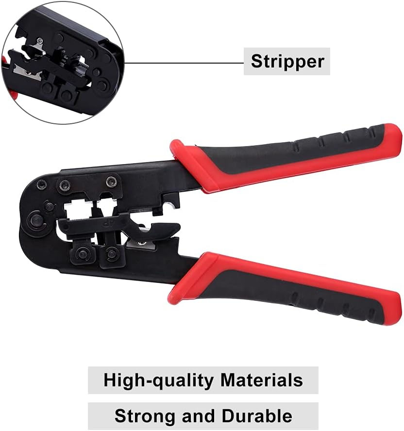 RJ11 / RJ12 / RJ45 8P 6P 4P Rete LAN Cavo Di Crimpatura Strumento - Foto 6