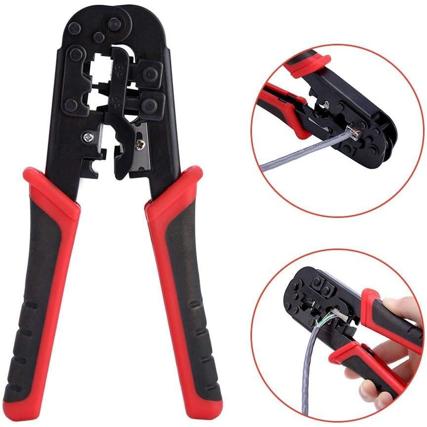 RJ11 / RJ12 / RJ45 8P 6P 4P Rete LAN Cavo Di Crimpatura Strumento - Foto 7