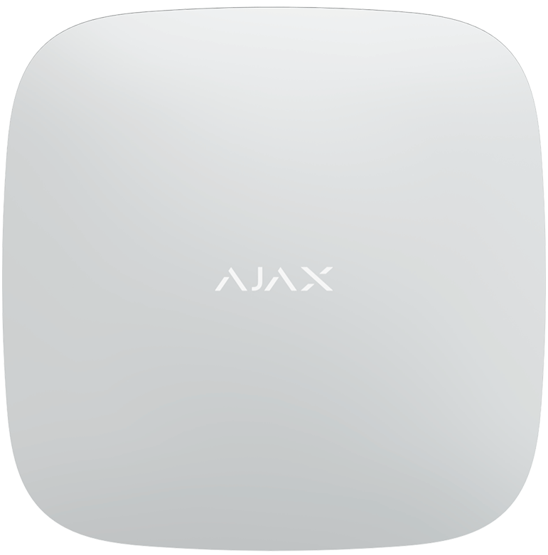 AJAX HUB WHITE - Ασύρματη Κεντρική Μονάδα GSM/GPRS και Ethernet, σε λευκό χρώμα. (7561.01.WH1)
