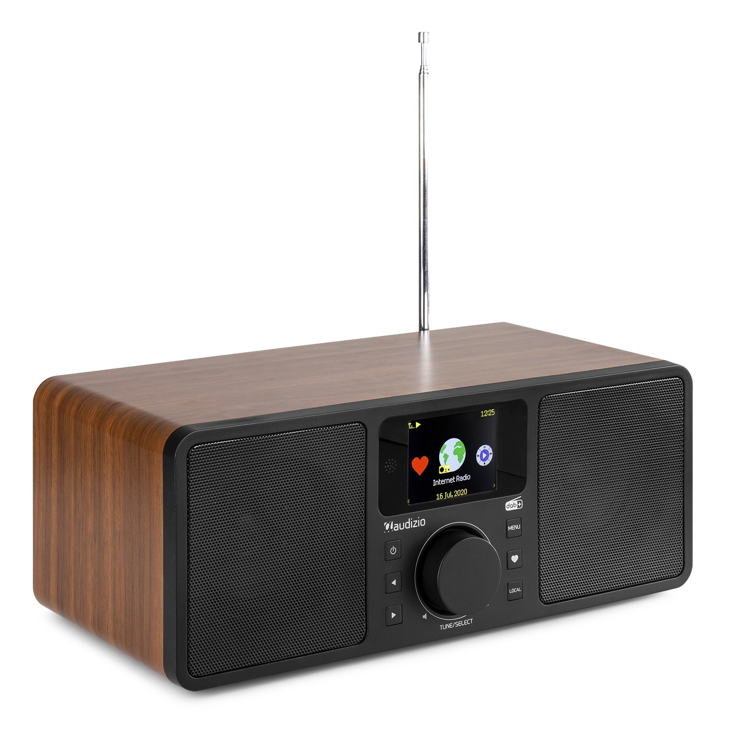 AUDIZIO ROME WOOD Ραδιόφωνο Wi-Fi Internet STEREO DAB+ FM με Bluetooth και Ξυπνητήρι 102.230