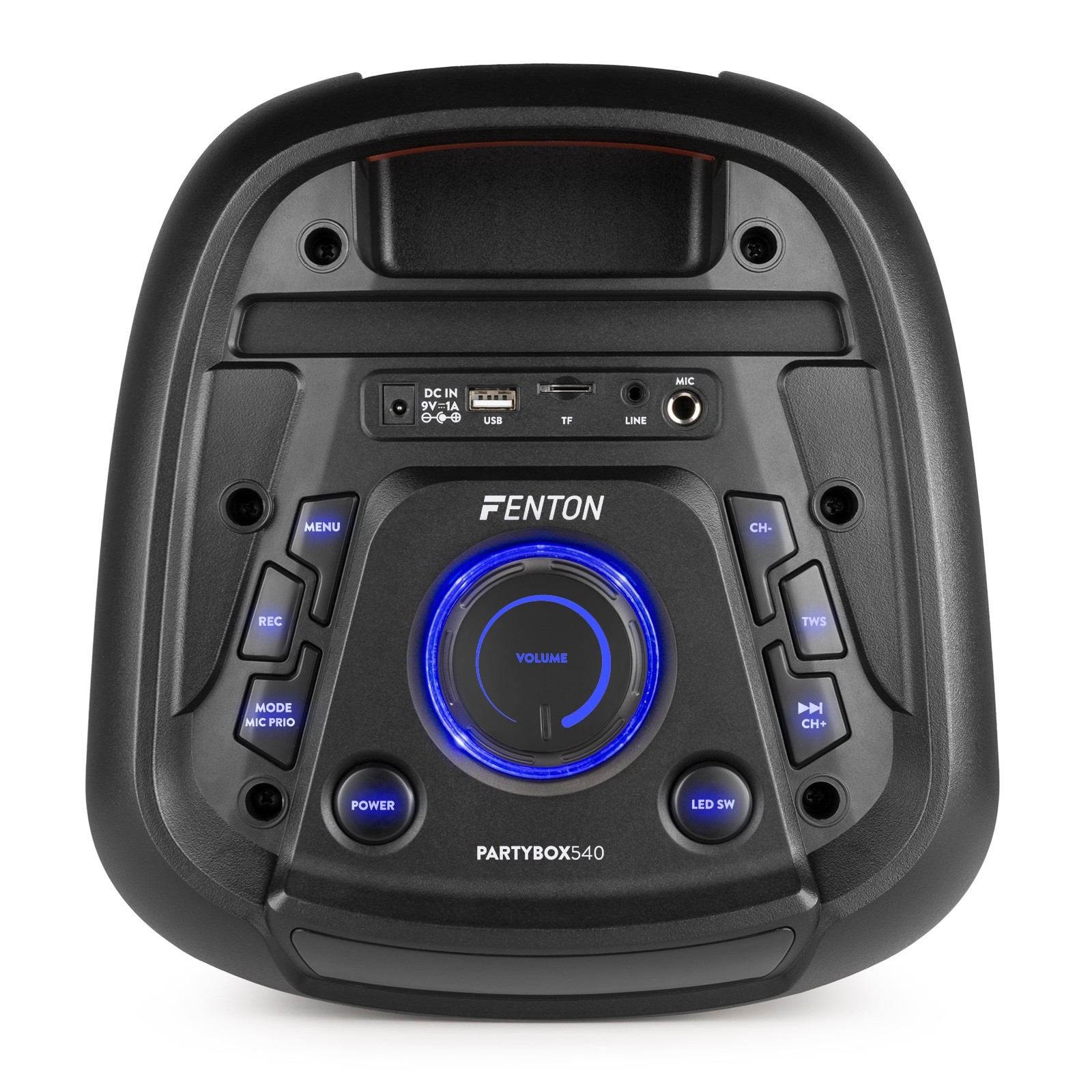 FENTON BOOMBOX540 Party Speaker Επαναφορτ. 2x 8'' - 240 Watt Max FM/ AUX/ microSD/ USB/ BT 178.376