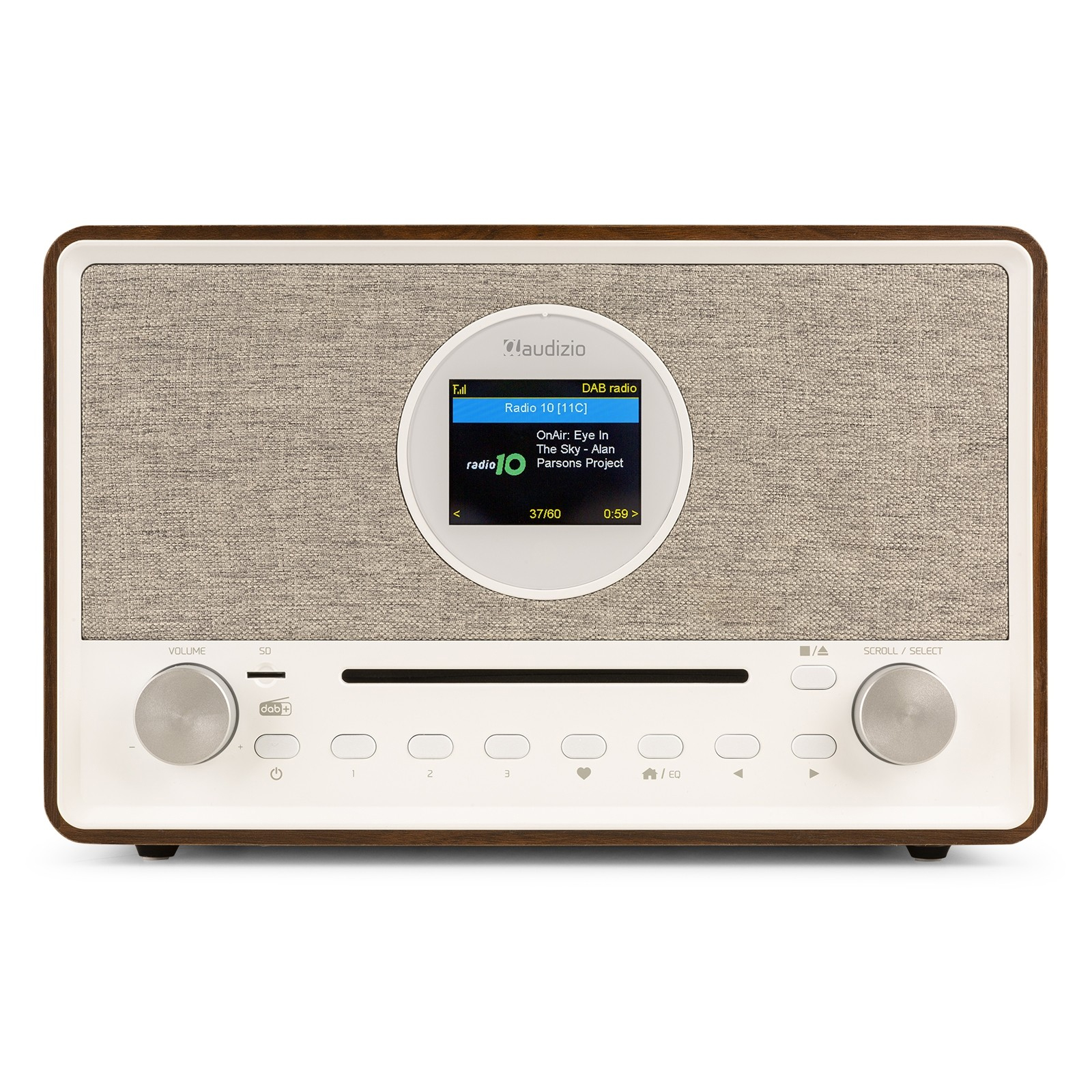 AUDIZIO LUCCA WOOD Stereo DAB+, FM , Internet radio με CD Player, Bluetooth, Aux IN, USB /SD και Alarm (102.252)