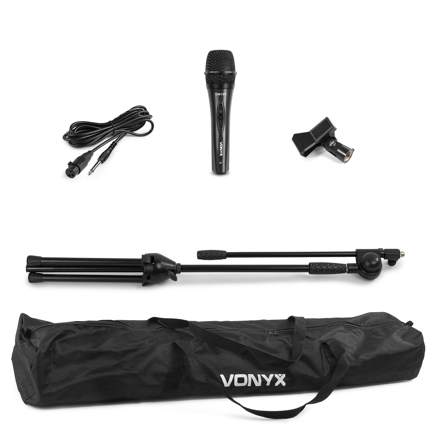 VONYX MS10K Set Βάση δαπέδου Γερανός με Μικρόφωνο και τσάντα μεταφοράς 180.059