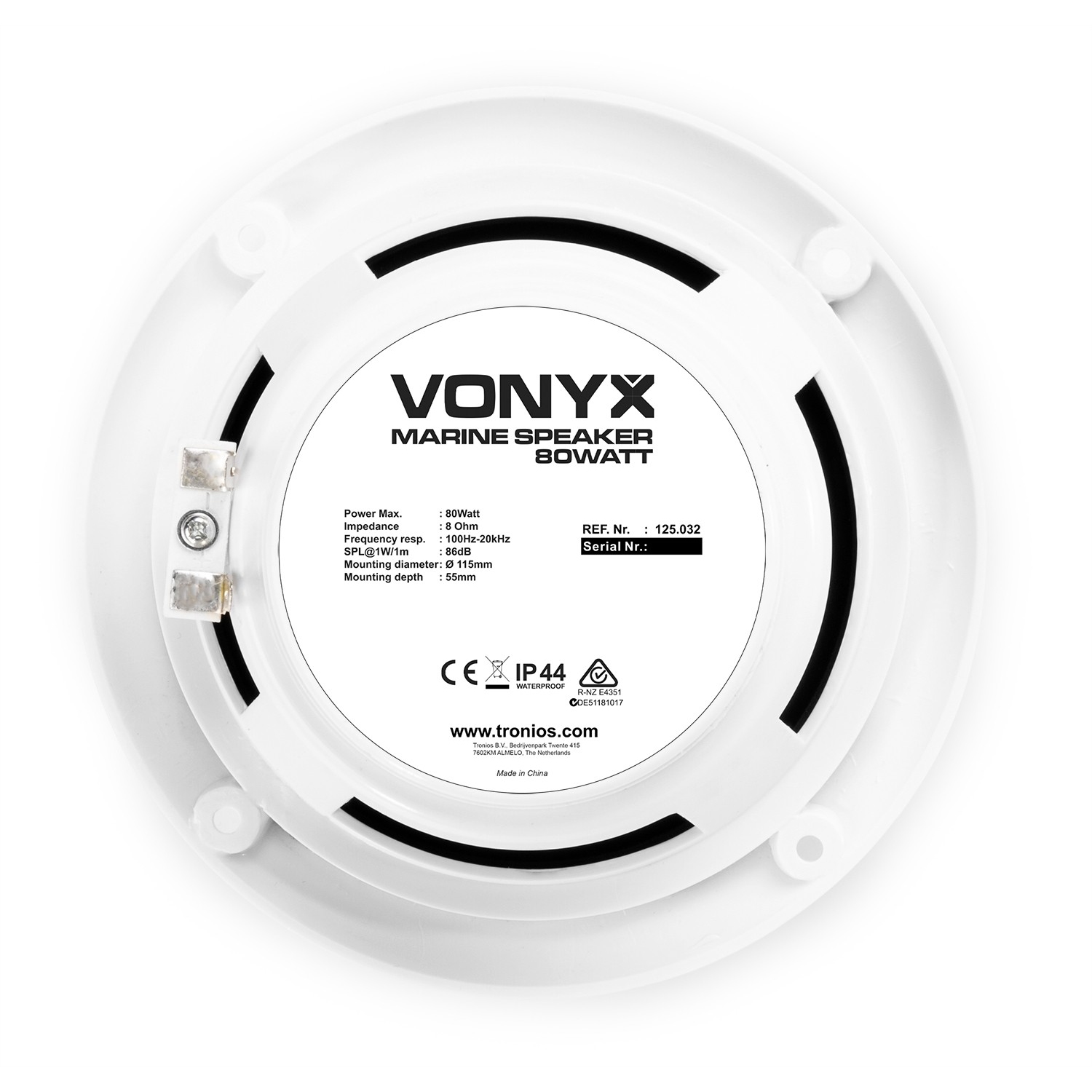 VONYX MSV50 MARINE Ζεύγος Ηχείων 5" Αδιάβροχα 80 Watt 125.032