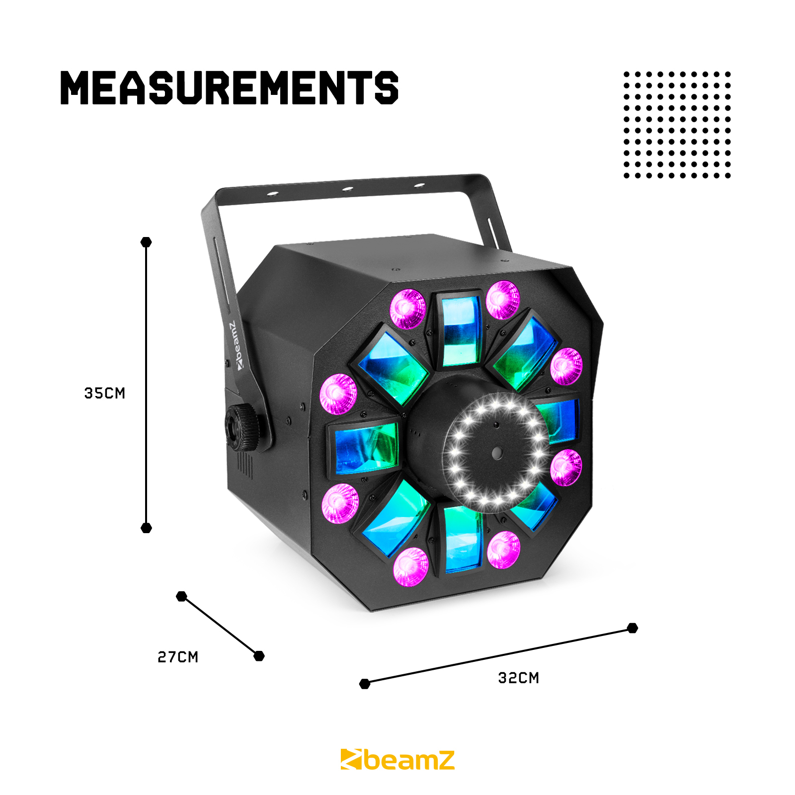 BEAMZ MULTIBOX LED Light Effect 4-in-1 LED light με Lasers, Strobe, PAR και Derby, IRC, DMX 153.682
