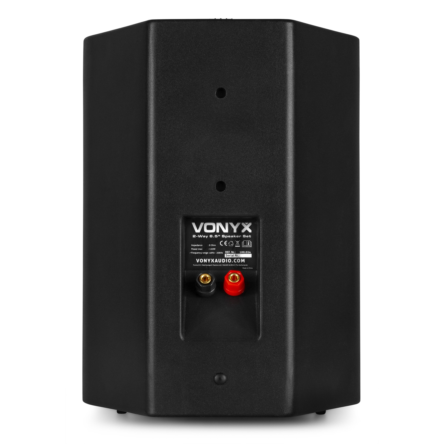 VONYX ODS65B Ζεύγος Ηχείων 2 δρόμων 6.5" 120 Watt με βάσεις σε Μαύρο 100.024