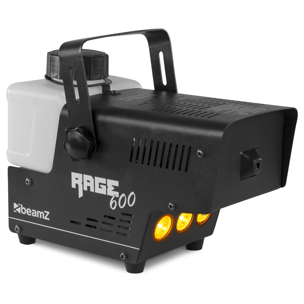 BEAMZ RAGE 600LED Μηχανή Καπνού 600 Watt με 2 Χειριστήρια και LED για effect Φλόγας 160.704