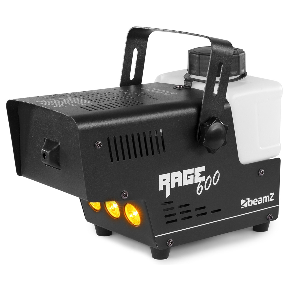 BEAMZ RAGE 600LED Μηχανή Καπνού 600 Watt με 2 Χειριστήρια και LED για effect Φλόγας 160.704