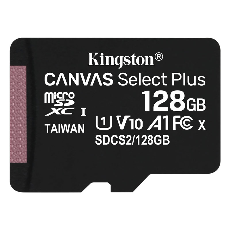 KINGSTON SDCS2/128GBSP Canvas Select Plus 1284GB microSD (microSDXC) UHS-I U1 (Χωρίς Αντάπτορα)