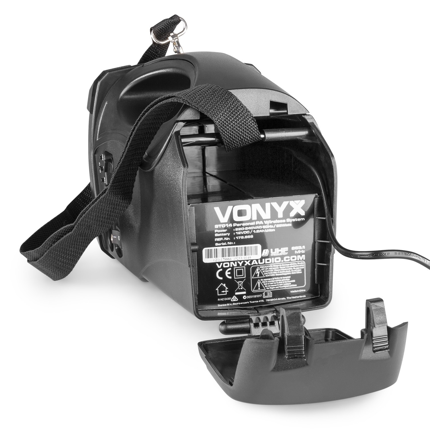 VONYX ST014 Φορητό επαναφορτιζόμενο σύστημα 30 Watt RMS με USB/ Bluetooth και UHF Μικρόφωνο 178.866