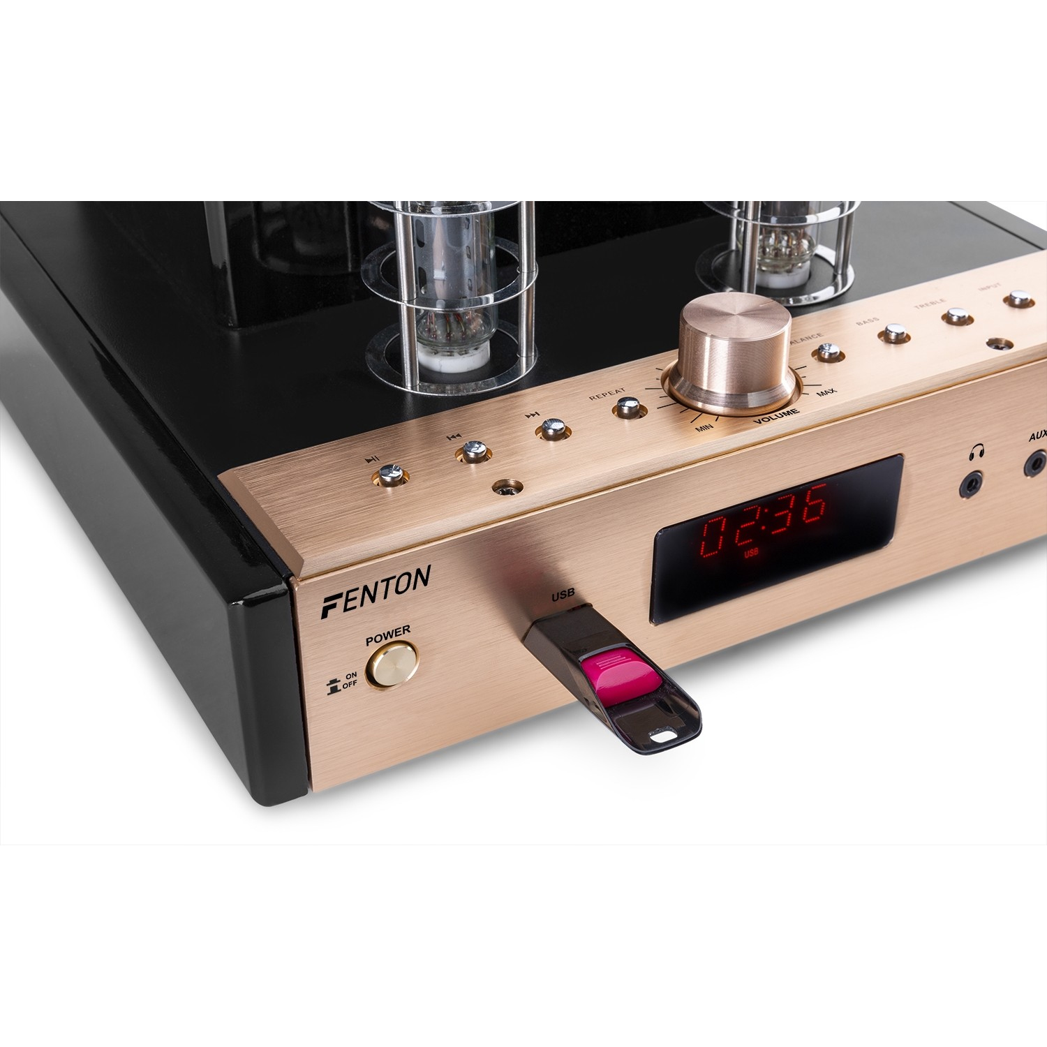 FENTON TA80S Hi-Fi Stereo Set με Ηχεία και Ενισχυτή λαμπάτο 2x40 Watt RMS με USB/ MP3/ Bluetooth 103.324