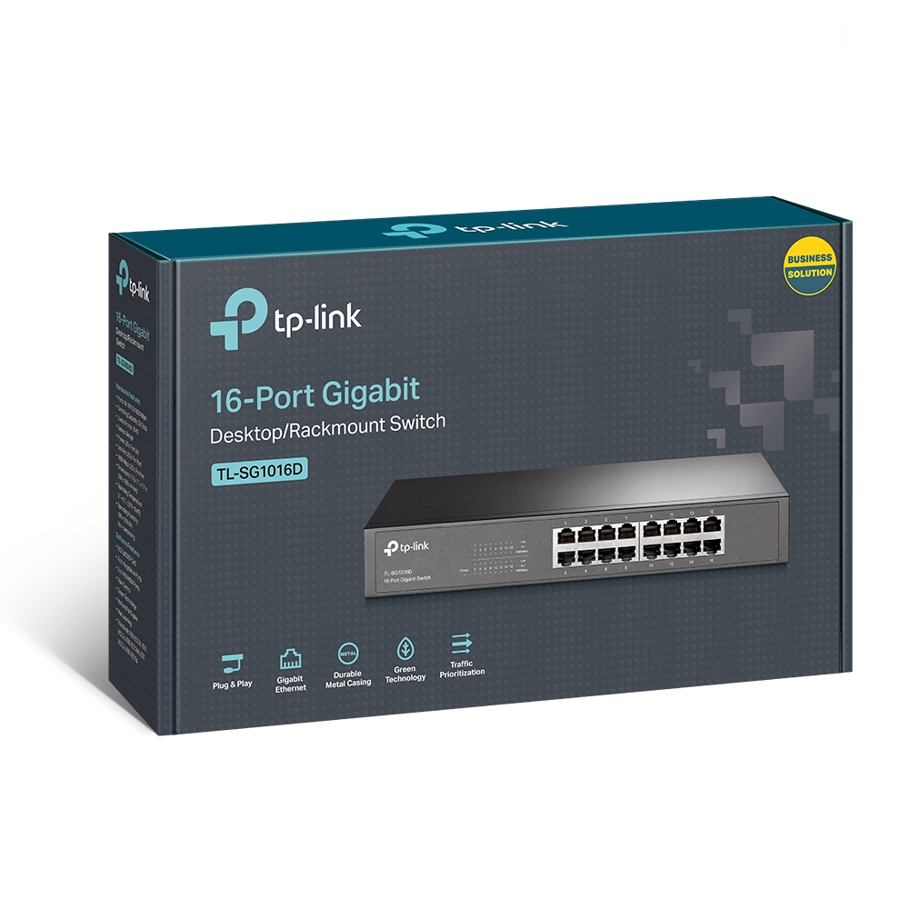 TP-LINK TL-SG1016D v11.0 16-port Gigabit Desktop Switch 10/100/1000 Mbps