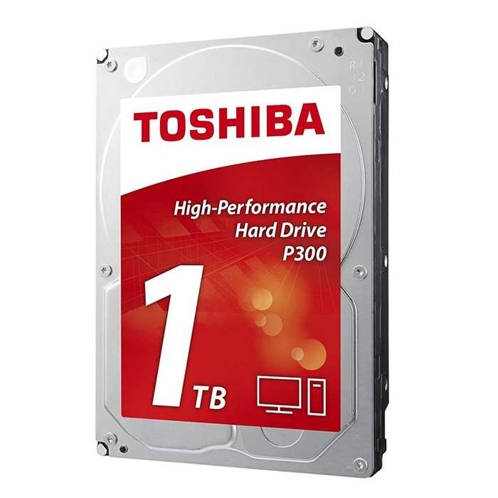Toshiba P300 1TB HDD, 3.5-inch, SATA3, 7200rpm, 64MB Cache, Bulk (HDWD110UZSVA)