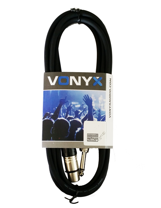 VONYX 177.740 Καλώδιο XLR 3p Θηλυκό σε Jack 6.3mm MONO αρσενικό 6m