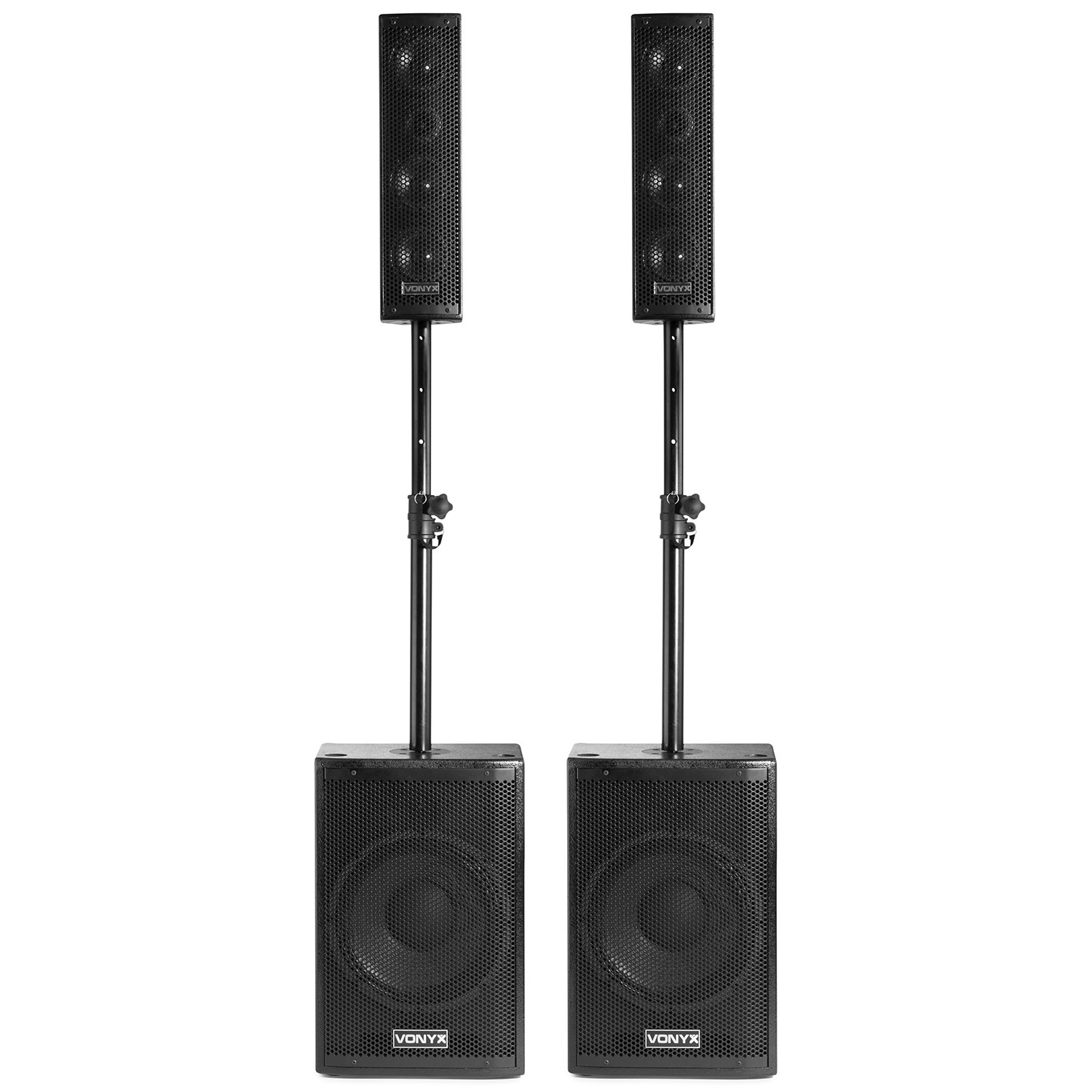 VONYX VX1050BT 2.2 Ενεργό Σετ Ηχείων 2x Top Speaker και 2x Sub 12" με MP3/ USB/SD/ Bluetooth, Μικρόφ. 170.105