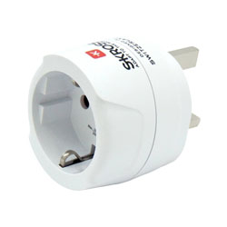 SKROSS 1.500230-E Adaptor Ρεύματος Shuko σε Αγγλικό  