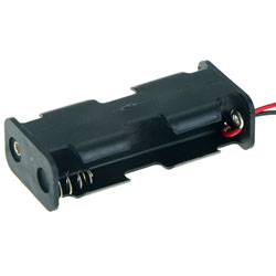 Y1902-014 Μπαταριοθήκη δύο μπαταριών ΑΑ Με Καλώδιο 15 CM OEM