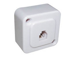 Τ201-06 Πρίζα τηλεφώνου εξωτερική, βιδωτή 6P4C