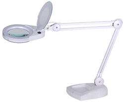 BYN-6025-8-6 Μεγάλος Επιτραπέζιος Μεγεθυντικός φακός LED με καπάκι (Zoom x 5)