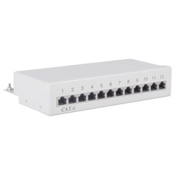 GOOBAY 69306 Patch panel κατηγορίας CAT 6 STP/UTP 12 θυρών σε Γκρί