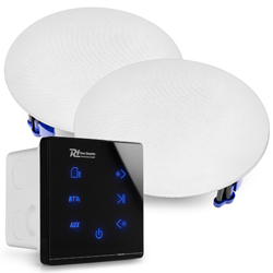 POWER DYNAMICS A50BSET Σετ Εντοιχιζόμενος ενισχυτής  2 x 20W, BT, Aux, USB, SD, MP3 με 2x ηχεία οροφής (952.458)