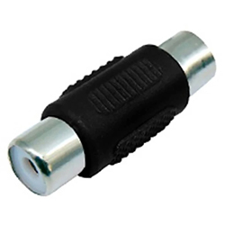 AA-050 Adaptor Μούφα RCA θηλυκό σε RCA θηλυκό Πλαστική AV-RA05BN/BK