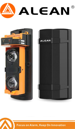 ALEAN ABT-100 Ζεύγος ανιχνευτών Beam διπλής δέσμης 100 μέτρων 4 συχνοτήτων με LCD Display ABT-100F