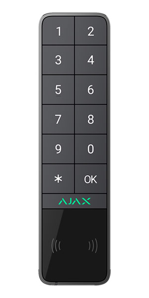 AJAX KEYPAD OUTDOOR GRAPHITE - Ασύρματο πληκτρολόγιο εξωτερικού χώρου IP65 σε χρώμα γραφίτη
