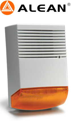 Alean AL-631 Εξωτερική αυτοπροστατευόμενη σειρήνα συναγερμού 120dB με Led Flash (Πορτοκαλί Φλας)