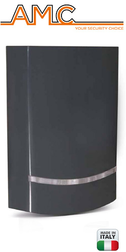 AMC BLADE 01 BLACK - Αυτόνομη Αυτοπροστατευόμενη Σειρήνα Συναγερμού σε Μαύρο Χρώμα, με διάφανο LED φλας Κόκκινου χρώματος