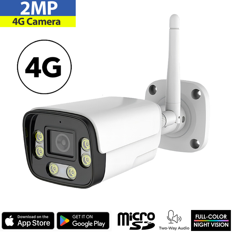 ANGA AQ-8121ISW 4G κάμερα εξωτερικού χώρου ανάλυσης 2MP, MicroSD, Mic, Speaker, LED 30m, IP66, Cam-Hi Pro