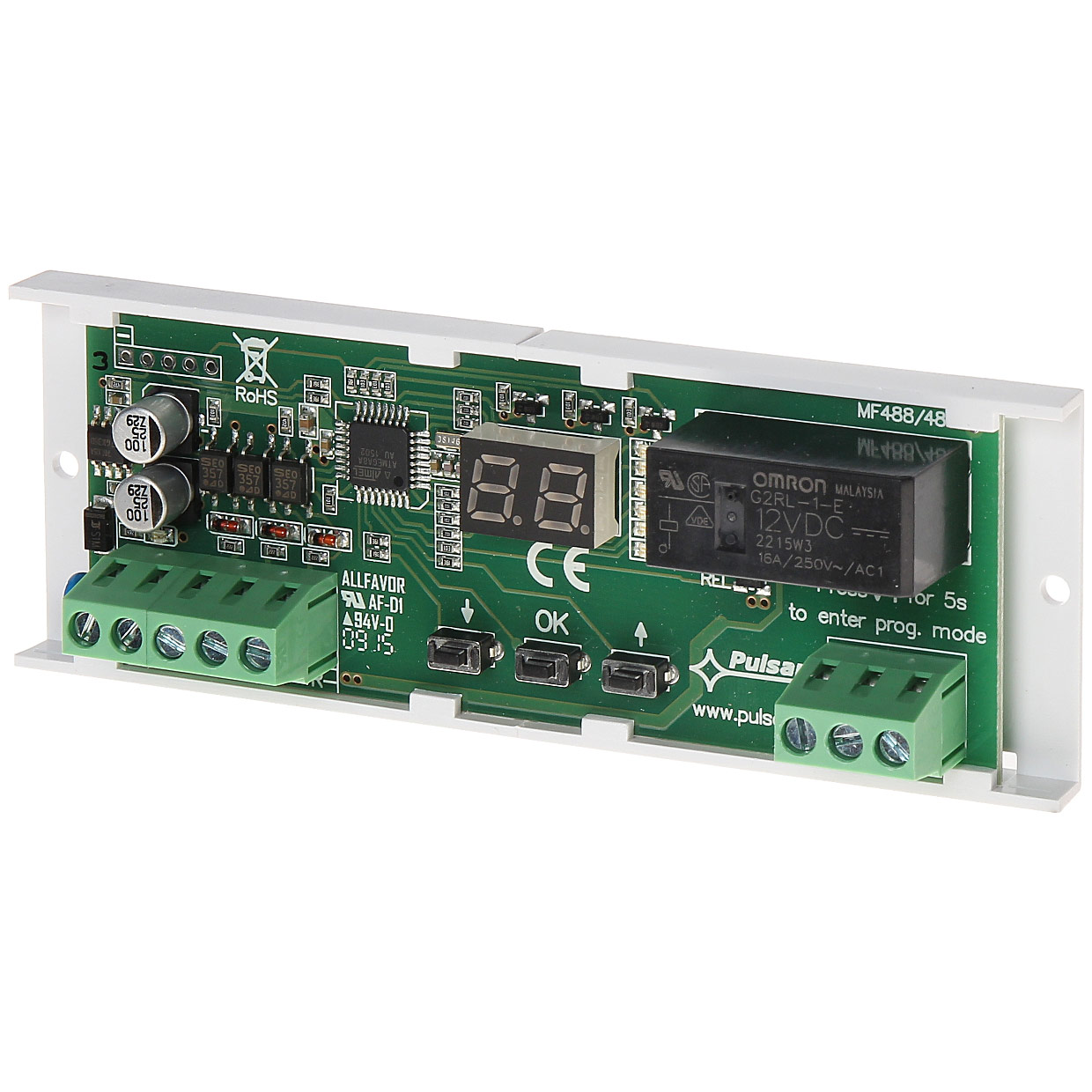 ​PULSAR AWZ516 Πλακέτα Χρονικό Ρελέ 12V DC με ρύθμιση χρόνου λειτουργιών (Τime Relay Module)