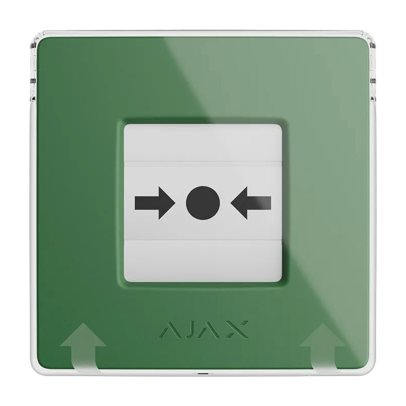 AJAX ManualCallPoint (Green) Ασύρματο Μπουτόν Χειροκίνητης Ενεργοποίησης Συναγερμού & Προγραμματιζόμενων Σεναρίων