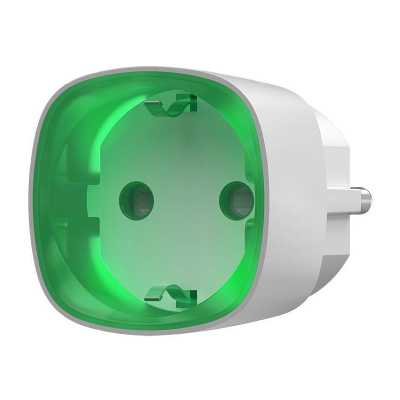 AJAX SOCKET WHITE - Ασύρματη Έξυπνη Πρίζα με Μετρητή Κατανάλωσης, σε Λευκό χρώμα (38209.34.WH1)