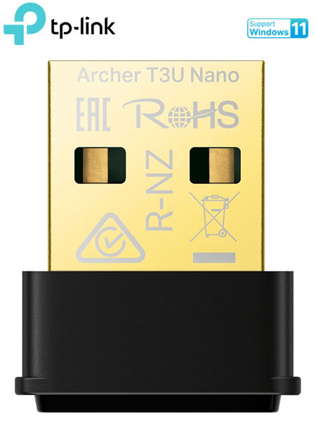 TP-Link Archer T3U Nano v1.0 AC1300 USB Wi-Fi Adapter Dual Band
