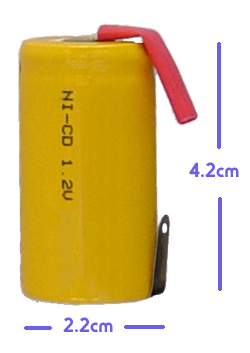 0179 Επαναφορτιζόμενη μπαταρία SC Ni-MH 1.2V 2800mAh