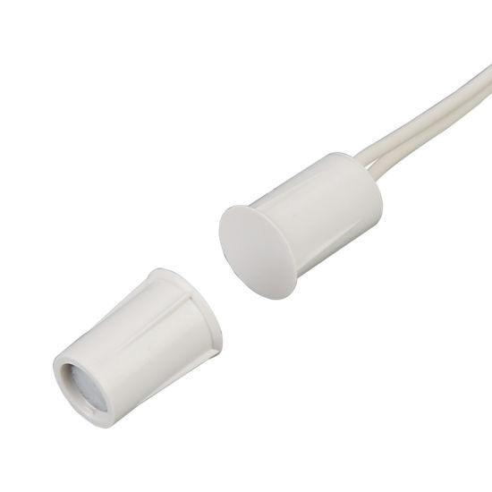 Sentek BR-1011 (ΛΕΥΚΗ) Χωνευτή μαγνητική επαφή κοντή (Ø 11 x 14.5 mm)