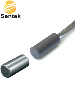 Sentek BR-1014 (ΚΑΦΕ) Πολύ λεπτή Χωνευτή μαγνητική επαφή με μεταλλικό μαγνήτη