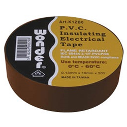 WONDER BROWN K1ZB0 Μονωτική ταινία 19mm x 18m PVC Καφέ χρώμα