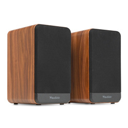 AUDIZIO BS10 (Wood) – Ενεργό Σετ Ηχείων Βιβλιοθήκης 80W με Phono/RCA, Bluetooth, HDMI, Optical & USB 100.370