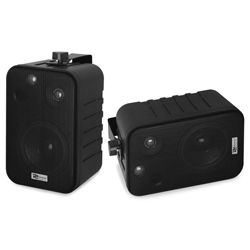 POWER DYNAMICS BV40V B Ζεύγος ηχείων 100V / 50 Watt 2 δρόμων 4" με βάσεις σε Μαύρο (ζευγάρι) 952.120