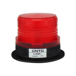 C-5095 12-24V RED φάρος LED 12-24V DC με 3 λειτουργίες Κόκκινος 127x96mm