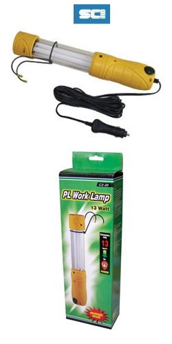 SCI C2-30 Λάμπα Εργασίας 13W 12V DC με Μπαλαντέζα 5m και φις Αναπτήρα